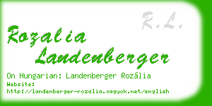 rozalia landenberger business card